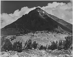 Mount Wynne, viewed from south of Pinchot Pass, by Ansel Adams