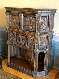 Sideboard; c.1524; wood; height: 144&nbsp;cm; Château d'Écouen (Écouen, France)[48]