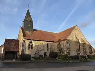 The church in Le Mesnil-Thomas