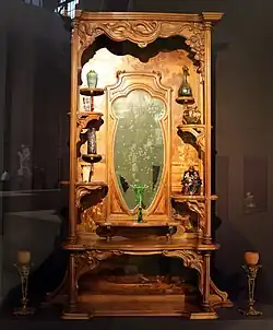 Hall cabinet with mirror, vases (1898–1900), (Musée d'Orsay)