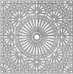 Moroccan geometric pattern "Star of 32".