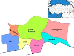 Districts of Şırnak