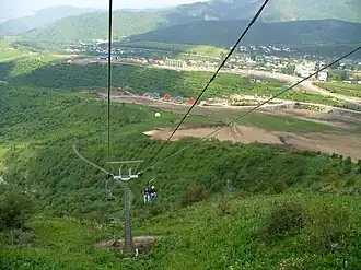 View of the complex from the cable car