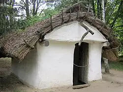 Replica of an 11th-century Kievan Rus' house in the Museum of Folk Architecture and Household Traditions