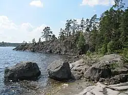 Koyonsaari Island in Lakhdenpokhsky District