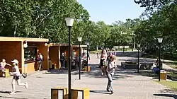 The central part of the park