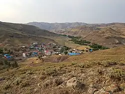 The village of Jafarlu in summer