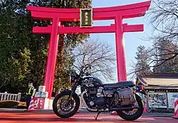Yasuzumi Jinja&nbsp;[ja] is famous not only for praying for safe childbirth, but also as a motorcycle shrine.