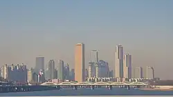 Skyscrapers in Yeouido, the longest one is 63 building