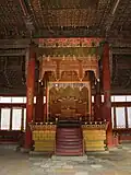 Irworobongdo in the throne hall of Deoksugung Palace
