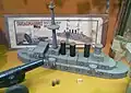 A pre-1914 battleship toy modelled on H.M.S. Dreadnought