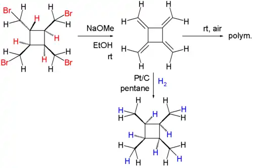 [4]radialene synthesis