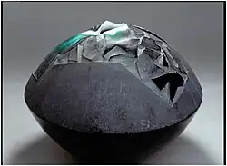 Past', layered blown, cut, engraved glass, 30 x 40&nbsp;cm, 1992