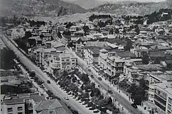 Arce and 6 de Agosto avenues, with a section of the city, La Paz, Bolivia,1948.