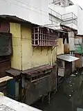 A modern banggéra in a Manila slum