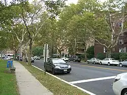 Apartment buildings and promenade in North Bergen
