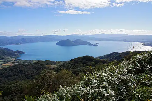Lake Tōya, a volcanic caldera lake