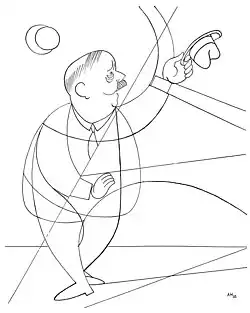 Adolf Hoffmeister, H. G. Wells, 1932