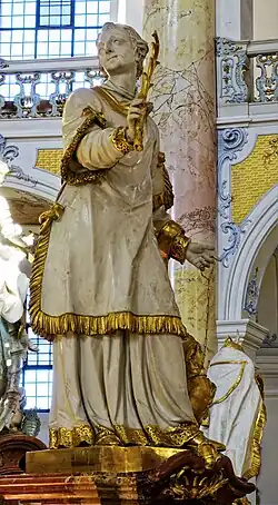 St Cyriacus holding the palm of martyrdom