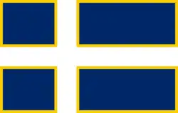 Proposed flag of Norway by Niels Aall (1815)