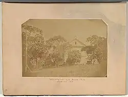 Early photo of Woodlands house circa 1858, possibly the earliest known photograph of Kirribilli