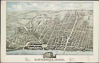 Map of Haverhill, 1876
