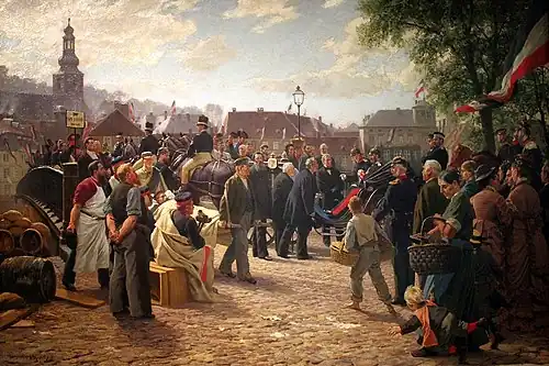 The Arrival of King Wilhelm I in Saarbrücken (1877)