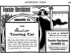 1902 Fournier-Searchmont advertisement in Automobile Topics