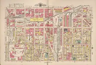 Map of part of Indianapolis, 1916