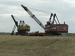 Bucyrus Erie 1917 dragline and 1929 stripping shovel