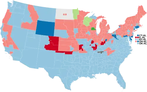 1940 House election results map