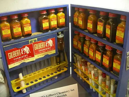 Gilbert chemistry set, c.1940