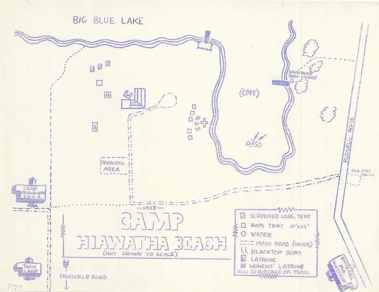 Hiawatha Beach, 1958