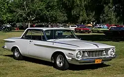 1962 Plymouth Sport Fury 2-Door Hardtop (with after-market wheels)