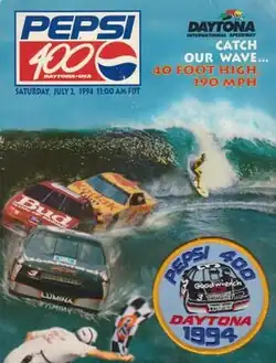 The 1994 Pepsi 400 program cover.