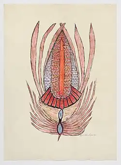 Untitled, satin collage, late 1970s/early 1980s