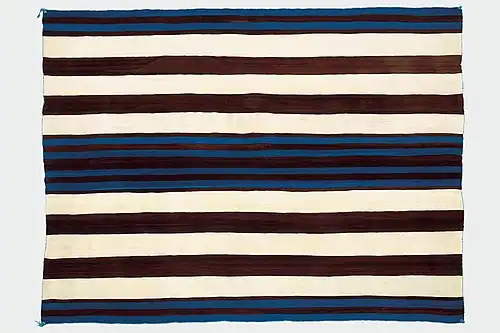 First Phase Chief Blanket, Navajo Tribe, 1850