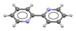 Ball-and-stick model of the 2,2′-bipyridine molecule