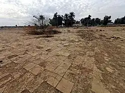 Tiles near the south-west side of the ziggurat