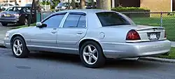 2004 Mercury Marauder (Silver Birch) with optional trunk spoiler