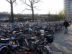 Parking at Fietsflat, near Centraal Station.