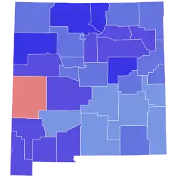 2006 New Mexico gubernatorial election results by county
