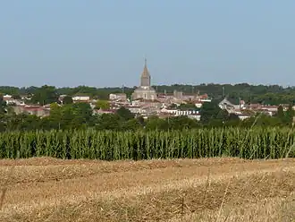 A general view of Pont-l'Abbé-d'Arnoult