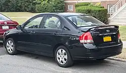 2007-09 Kia Spectra EX sedan (US)