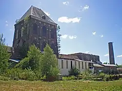 View of the Hottinguer mine tower in 2010.