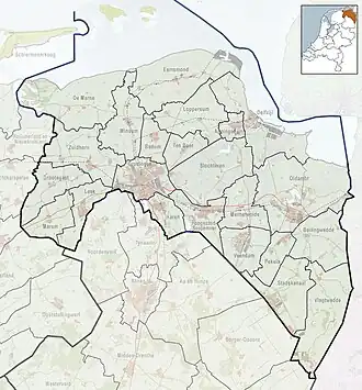 Warfhuizen is located in Groningen (province)