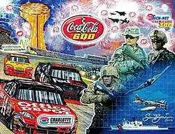 The 2010 Coca-Cola 600 program cover, with artwork by Sam Bass. The painting is called "Let Freedom Race!"