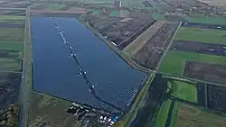 Drone photo of the solar plant at Buinerveen