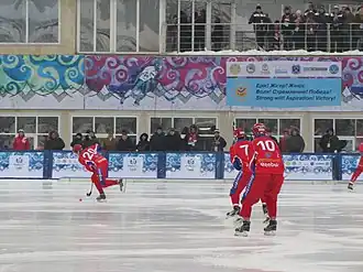 The final match between Russia (pictured) and Sweden.