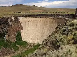 Salmon Falls Creek Dam viewed from the west